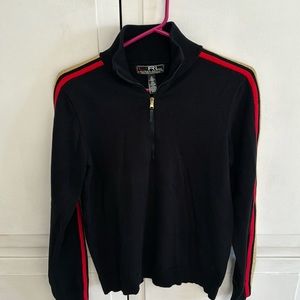 Ralph Lauren Active Black 1/4 Zip Turtleneck